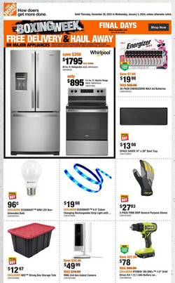 Catalogue Home Depot from 12/28/2023