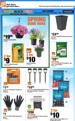 Catalogue Home Depot from 04/25/2024