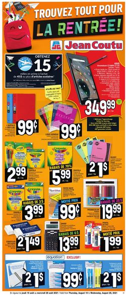 Catalogue Jean Coutu from 08/19/2021