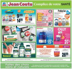 Catalogue Jean Coutu from 09/30/2021