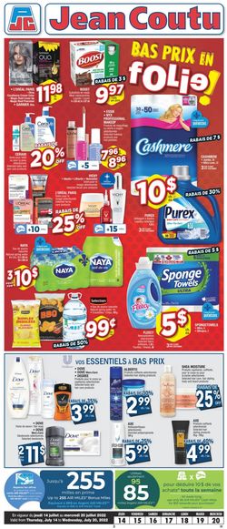 Catalogue Jean Coutu from 07/14/2022