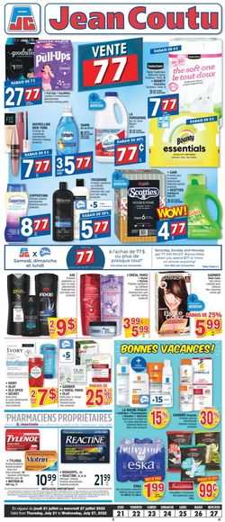 Catalogue Jean Coutu from 07/21/2022