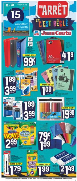 Catalogue Jean Coutu from 08/04/2022