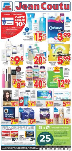 Catalogue Jean Coutu from 08/18/2022
