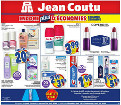 Catalogue Jean Coutu from 04/18/2024
