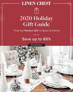 Catalogue Linen Chest Gift Guide - Holiday 2020 from 11/05/2020