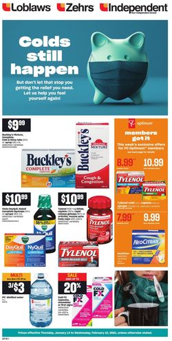 Catalogue Loblaws - Cough & Cold from 01/14/2021