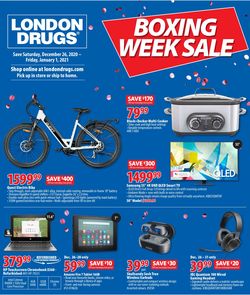 Catalogue London Drugs Boxing Week Sale from 12/26/2020
