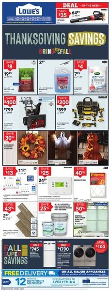 Catalogue Lowes from 10/08/2020