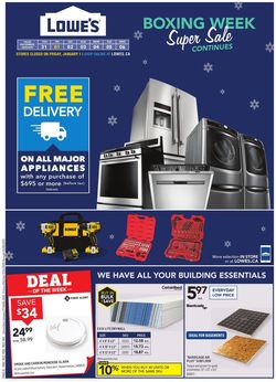 Catalogue Lowes - Boxing Week 2020 from 12/31/2020