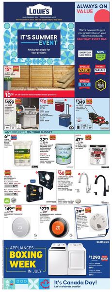 Catalogue Lowes from 07/01/2021