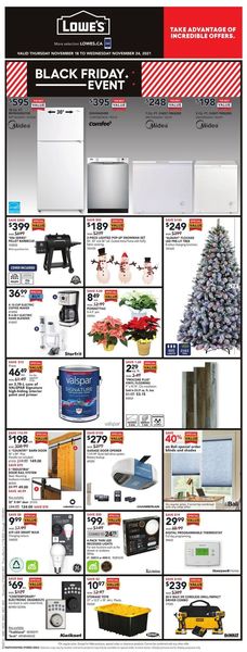 Catalogue Lowes BLACK FRIDAY 2021 from 11/18/2021
