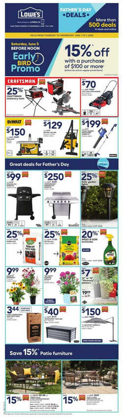 Catalogue Lowes from 06/01/2023