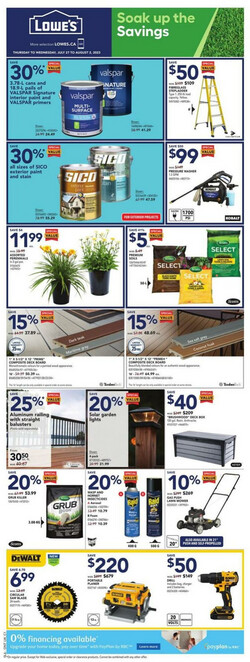 Catalogue Lowes from 07/27/2023