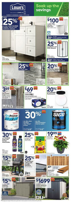 Catalogue Lowes from 08/17/2023