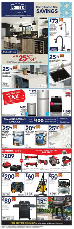 Catalogue Lowes from 09/14/2023