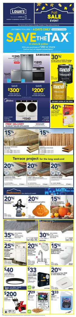 Catalogue Lowes from 10/05/2023