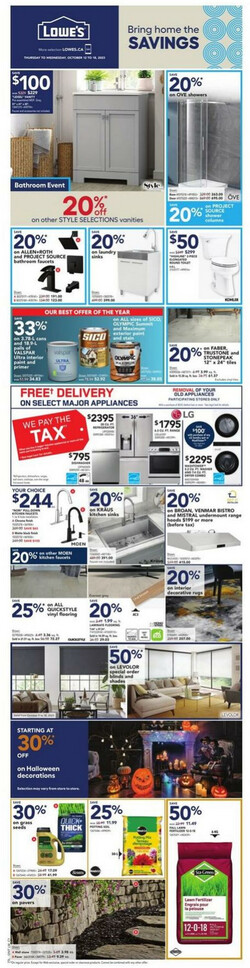 Catalogue Lowes from 10/12/2023