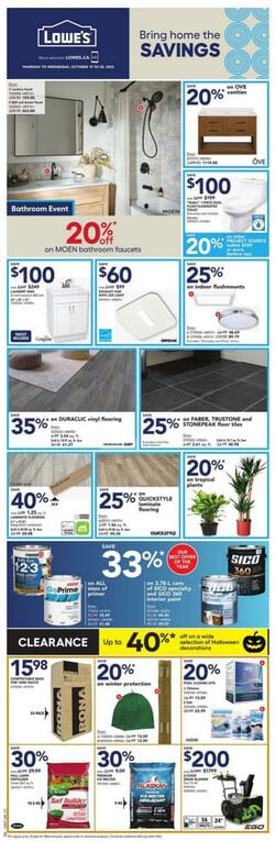 Catalogue Lowes from 10/19/2023