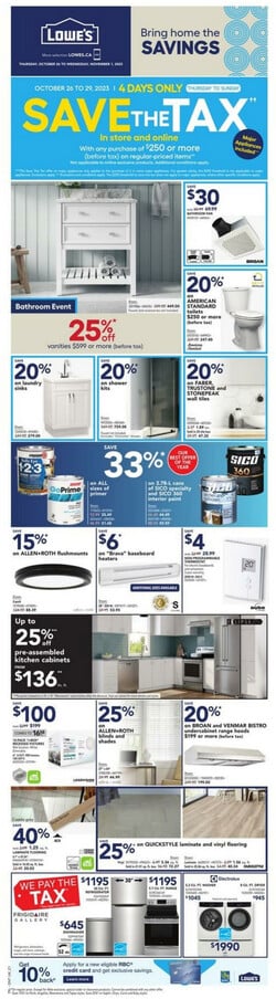 Catalogue Lowes from 10/26/2023
