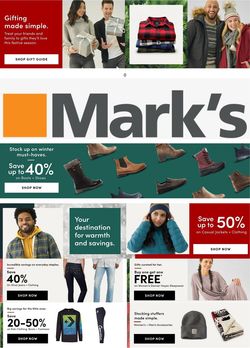 Catalogue Mark's from 12/03/2021