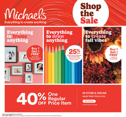 Catalogue Michaels from 08/11/2023