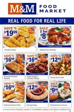 Catalogue M&M Food Market from 01/21/2021