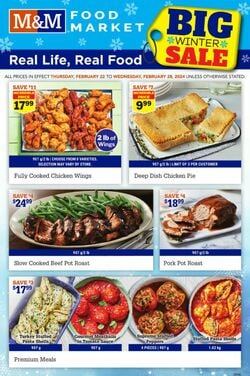 Catalogue M&M Food Market from 02/22/2024