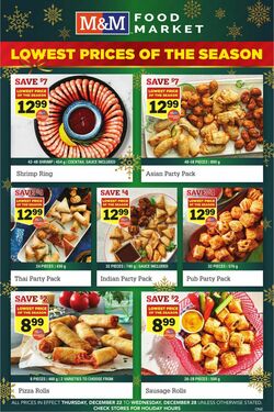 Catalogue M&M Food Market from 12/22/2022