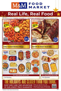 Catalogue M&M Food Market from 11/16/2023