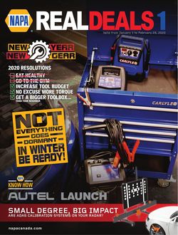 Catalogue NAPA Auto Parts from 01/01/2020