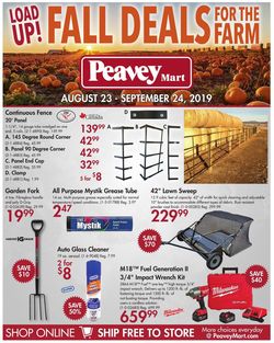 Catalogue Peavey Mart from 08/23/2019