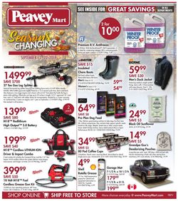 Catalogue Peavey Mart from 09/13/2019