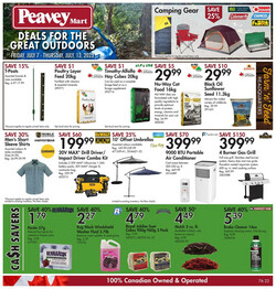 Catalogue Peavey Mart from 07/07/2023