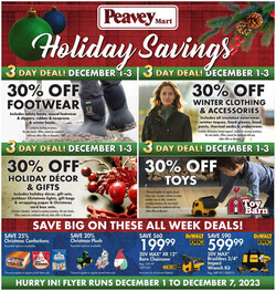 Catalogue Peavey Mart from 12/01/2023