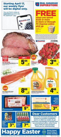 Catalogue Real Canadian Superstore from 04/09/2020