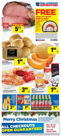 Catalogue Real Canadian Superstore - Holiday 2020 from 12/17/2020