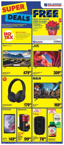 Catalogue Real Canadian Superstore BLACK FRIDAY 2021 from 11/25/2021