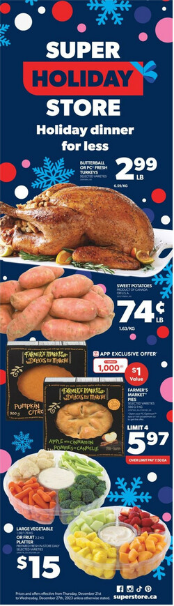Catalogue Real Canadian Superstore from 12/21/2023
