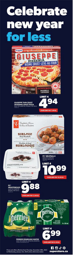 Catalogue Real Canadian Superstore from 12/28/2023
