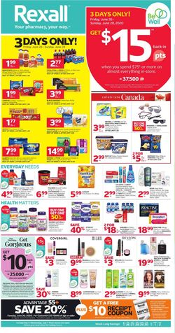 Catalogue Rexall from 06/26/2020