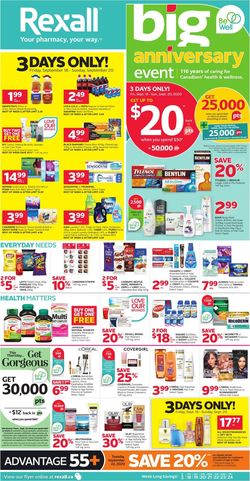 Catalogue Rexall from 09/18/2020