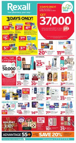 Catalogue Rexall - Holiday 2020 from 12/04/2020