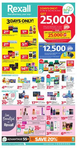 Catalogue Rexall from 03/18/2022