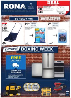 Catalogue RONA - Boxing Week 2020 from 12/31/2020