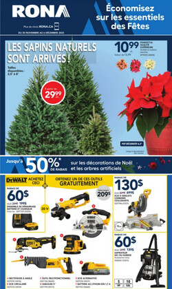 Current Cyber Monday and Black Friday flyer RONA