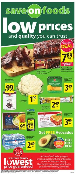 Catalogue Save-On-Foods from 03/18/2021