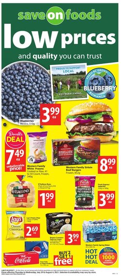 Catalogue Save-On-Foods from 07/29/2021