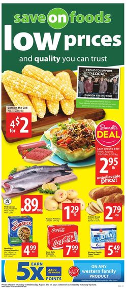 Catalogue Save-On-Foods from 08/05/2021