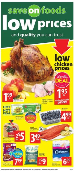 Catalogue Save-On-Foods from 08/19/2021